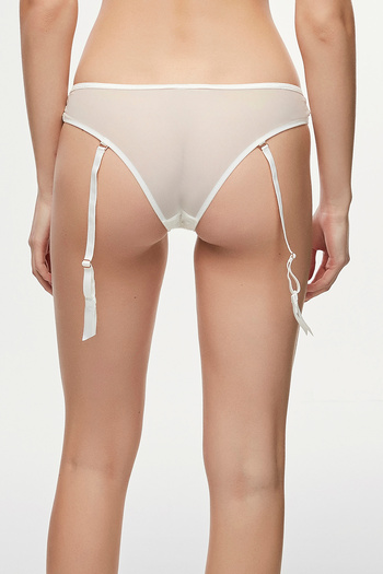 Penti Λευκό Delicious Garter Βραζιλιάνικο εσώρουχο