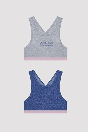Penti Girl's Awesome Day Multicolored 2-Piece Sports Top