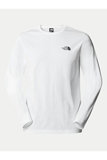 THE NORTH FACE Tricou cu mânecă lungă pentru bărbați NF0A87QNFN41 Alb