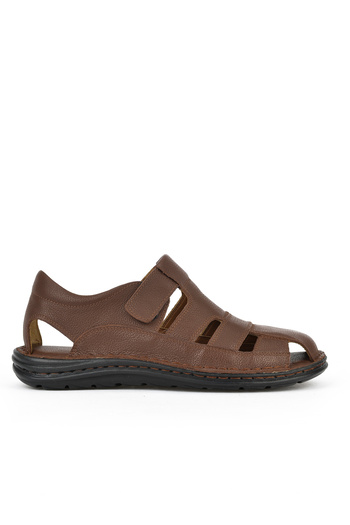 Ziya , Men's Genuine Leather Comfort Sandals 1511052Z5064 Brown