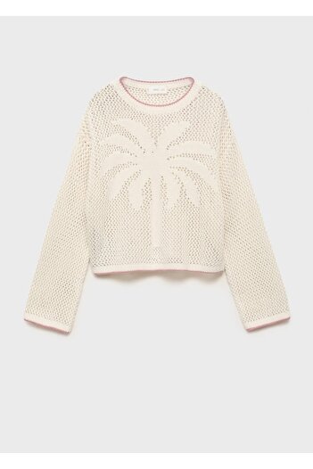 MANGO Kids Openwork knitted sweater
