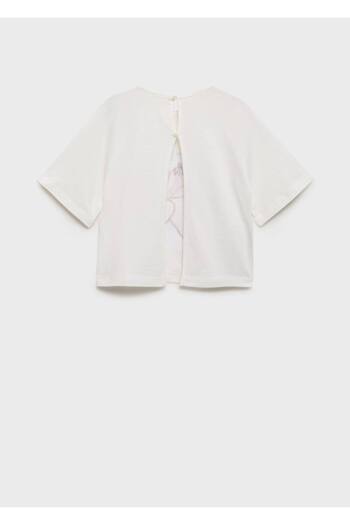 MANGO Kids Embroidered Short Sleeved T-Shirt