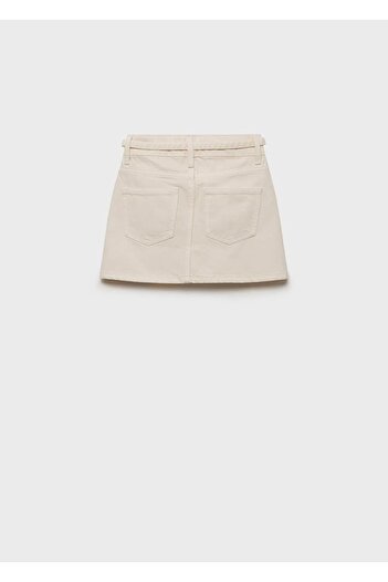 MANGO Kids Denim Skirt with Ties