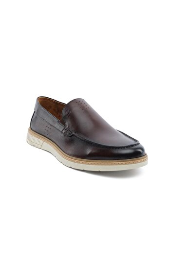 Greyder 64669 Ανδρικά Loafer Παπούτσια από Γνήσιο Δερμάτινο Καφέ
