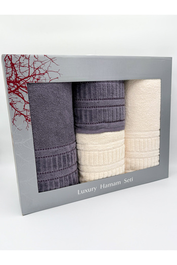 AYHANHOME 4-Piece Boxed Bath Towel Set 2 Pieces 50X90-2 Pieces 90X150
