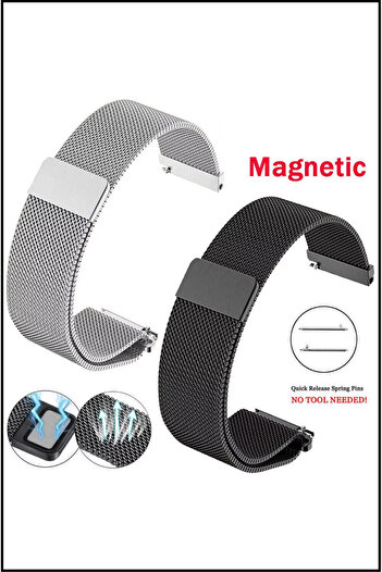 PSGT Xiaomi Redmi Watch5 Active / Lite Uyumlu Milano Metal Paslanmaz Çelik Yüksek Kalite Kordon