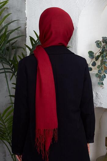 Golden Rose Cotton Emerald Tassel Shawl