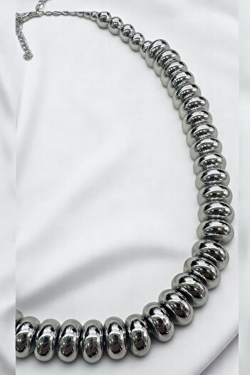 PETEK AKSESUAR Metalized Flat Ball Pendant