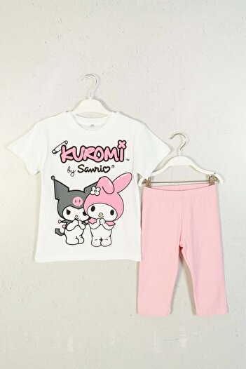 wakawakakidsstore Kuromi and My Melody Printed Girl's T-Shirt