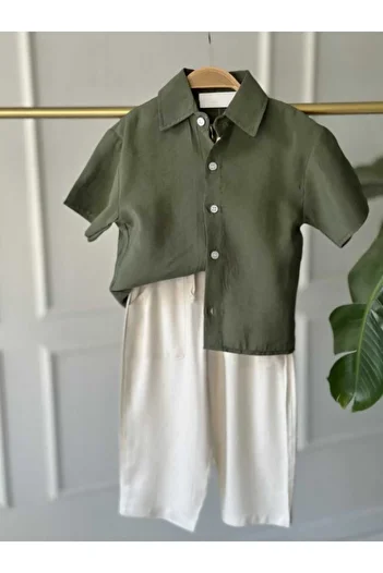 Karan Kids Boy's Holiday Shirt and Trousers Set