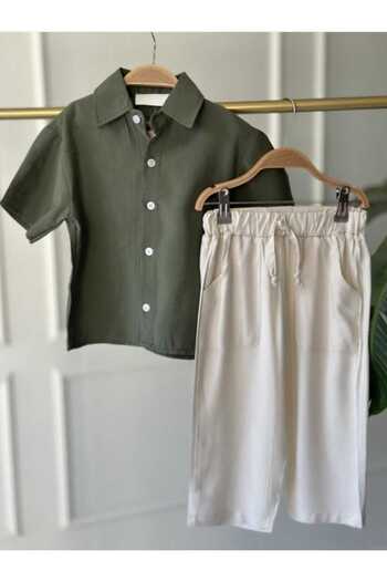 Karan Kids Boy's Holiday Shirt and Trousers Set