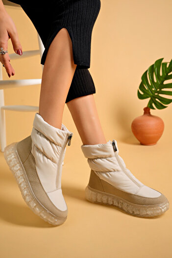 uway Water Resistant Women's Snow Boots with Fur Inside
