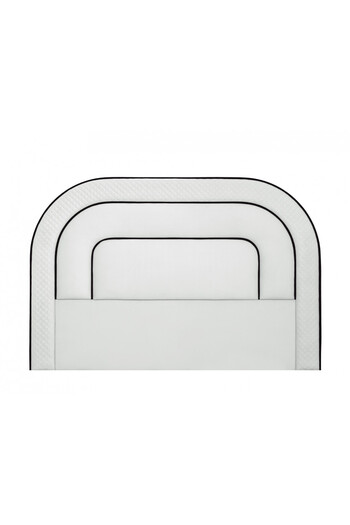 House One H010 | Velvet headboard - White