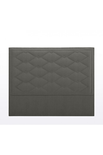 House One H187 | Velvet headboard - Dark Grey - 160x200 cm