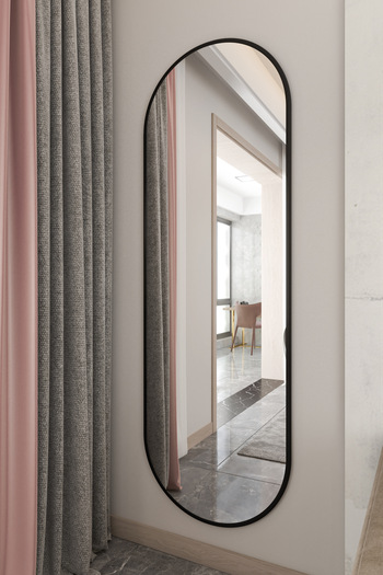 Marsah Home Oglinda Ovala 180x60 Cm Negru