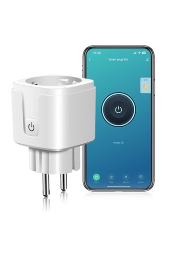 iUni Chytrá zásuvka PS1, 16A, Wifi, monitorování spotřeby, aplikace Smart Life/tuya