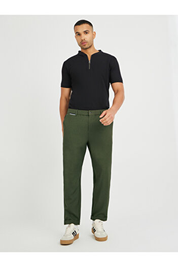 Take Two By Styli Solid Relaxed Fit Chino Pants with Pockets