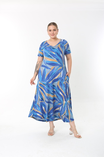 XL Modam Xlmodam Women's Multicolor Lycra Oversized Dress