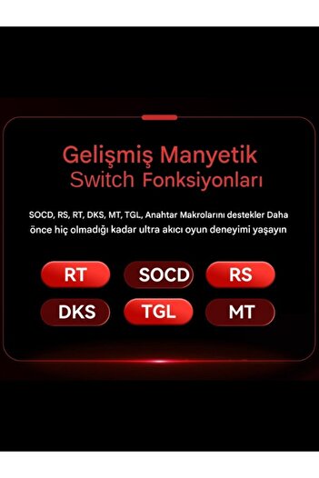 ULUGAMES Madlions MAD68 R HE Hall Effect Rapid Trigger (Manyetik Switch) 8000 HERTZ Mekanik Klavye