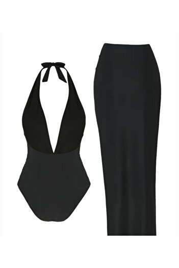 G&H UNDERWEAR Black Swimsuit Set with Gold Starfish