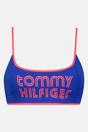 Tommy Hilfiger Women Non Padded Brand Logo Bra, Blue