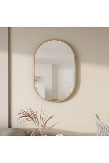Marsah Home Oval mirror Marla 60x90 cm Gold