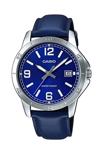 Casio Men's Leather Analog Watch