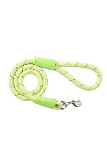 PUFO Comfort dog leash, 110 cm, carabiner system with swivel, durable, phosphorescent