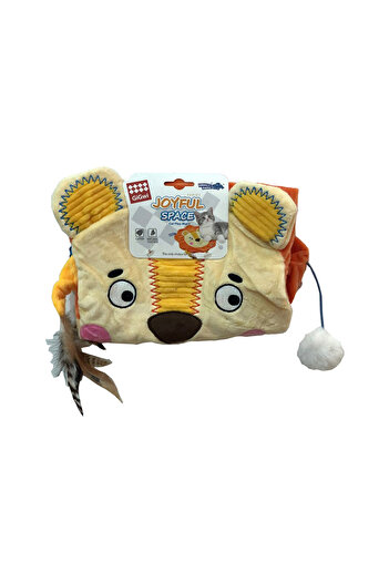 Gigwi Joyful Space Lion Cat Play Mat with Crinkle Paper and Catnip