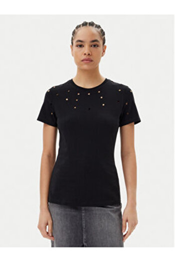Silvian Heach Women's T-Shirt GPP25070TS Black
