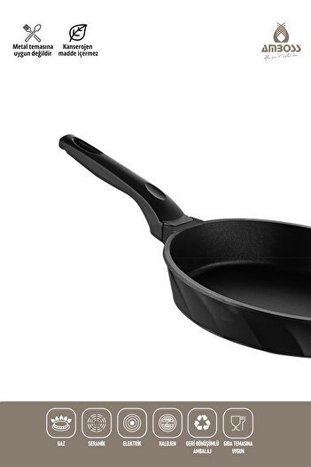 Amboss Quartz 3 Piece Cast Titanium Coated Flat Cookware Pan Set
