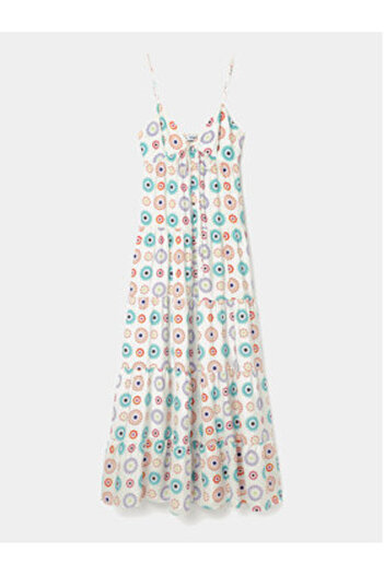 Desigual Women Summer Dress 24SWVW06 White
