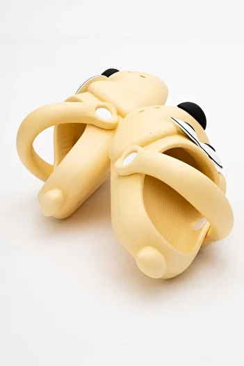 stilfest Daily Cute Dog Figured Beach Slippers Yellow Slippers