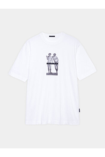 Sisley sisley Men's T-Shirt 3I1XS103I White