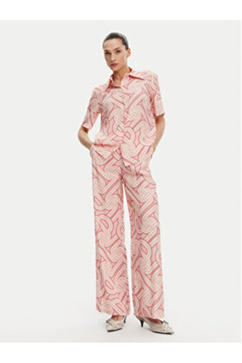 Silvian Heach Women's Shirt GPP25414CA Ecru, Pink
