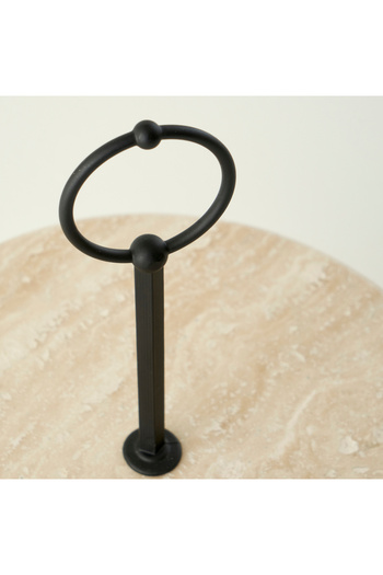 Bella Maison Ephesus Travertine 2 Tier Cookie Holder Natural