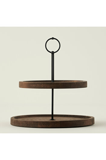 Bella Maison Wooden Wooden 2 Tier Cookie Holder Natural