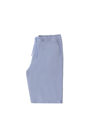 Kiğılı Linen Bermuda Shorts with Elastic Waist