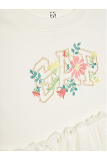 GAP Girl Casual Dress 736116-01 Ecru