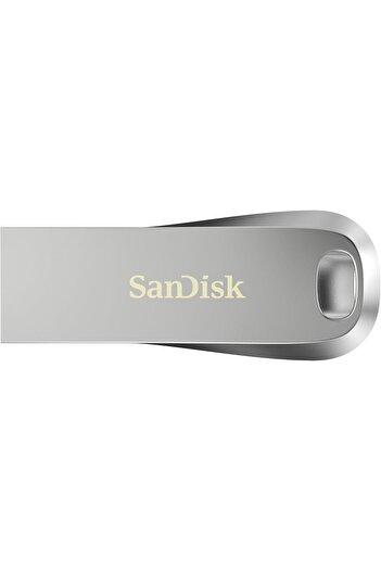 SanDisk Ultra Luxe USB 3.2 Gen 1 Flash Drive, Silver, SDCZ74-128G-G46