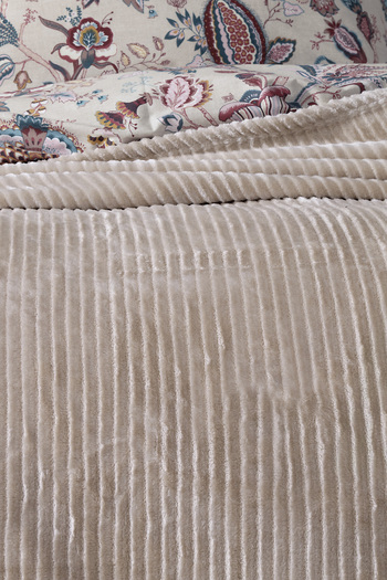 Yataş Wellsoft Beige Blanket - Single Adel