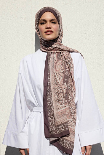 Qef Élégant Été Shawl Delux - Eva Doux Café