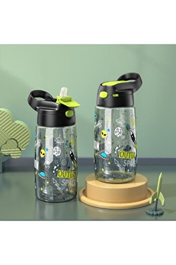 Delivus Kids school water Bottle 450 ML Modern BPA Free Eco-Friendly Tritan materials Kids Straw