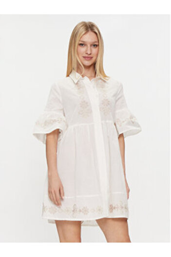 Iconique Women's Summer Dress IC24-015 White