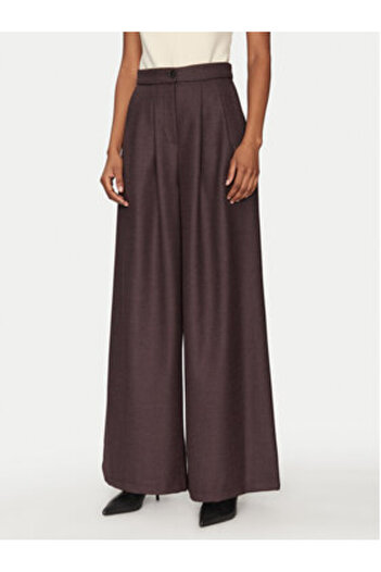 Haveone Women's Fabric Trousers PVI-M061 Burgundy