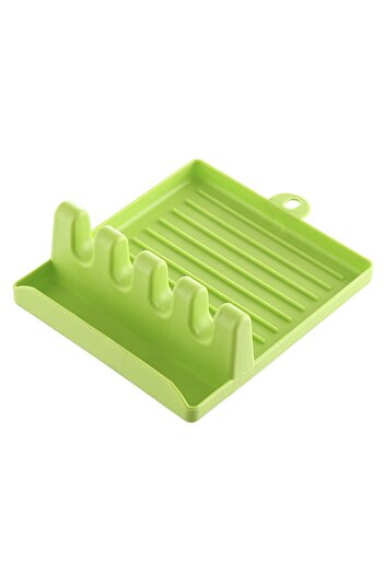 zola Umeras din silicon pentru ustensile de bucatarie, verde, carlig pentru agatat,14.3x12.7x5 cm