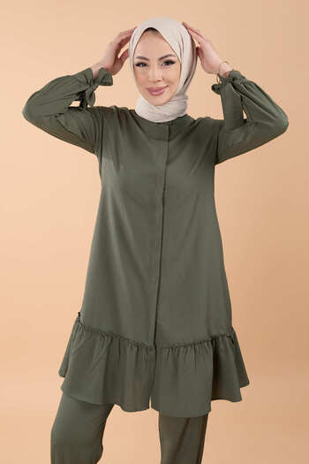 TOFİSA Tunic Trousers Khaki - 13063