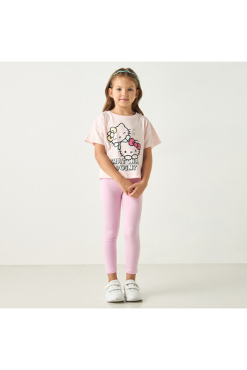 Juniors Assorted Leggings With Elasticated Waistband - Set Of 2