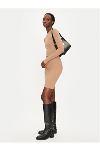 Replay Women's Knitted Dress DK3319.000.G23370 Beige