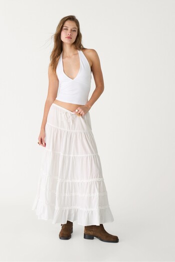 Stradivarius V-neck halter top